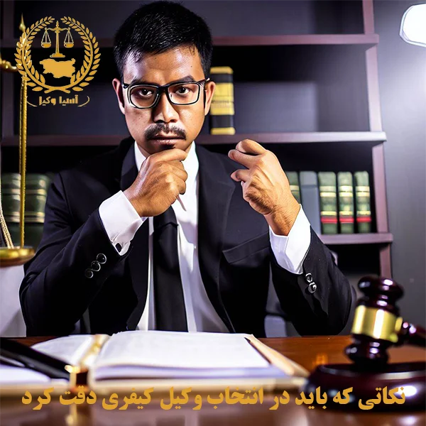 نکاتی که باید در انتخاب وکیل کیفری دقت کرد با آسیا وکیل